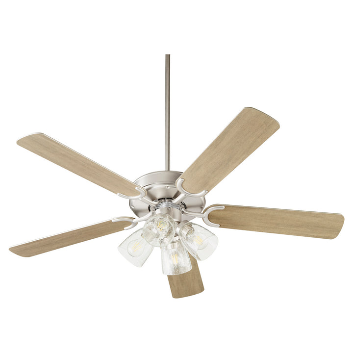 Quorum 6525-2465 Ceiling Fan 52 in. - Satin Nickel,