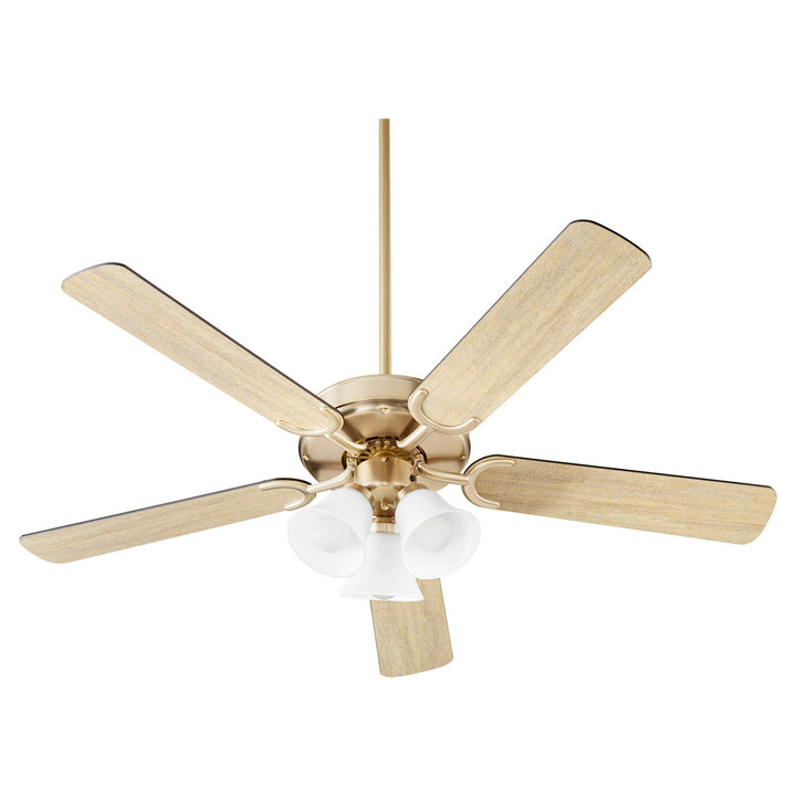 Quorum 6525-380 Ceiling Fan 52 in. - Aged Brass,