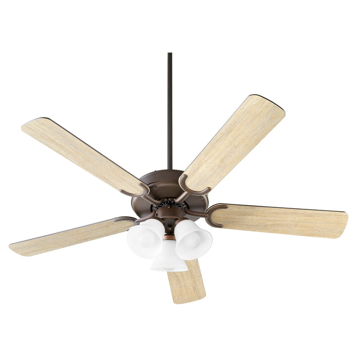 Quorum Virtue 6525-386 Ceiling Fan 52 in. - Oiled Bronze, Oiled Bronze/Weathered Oak