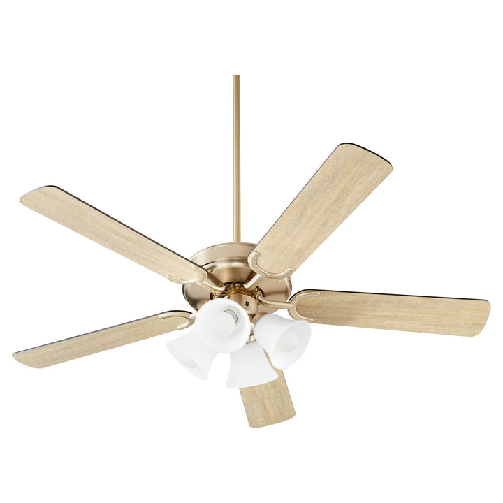 Quorum 6525-480 Ceiling Fan 52 in. - Aged Brass,