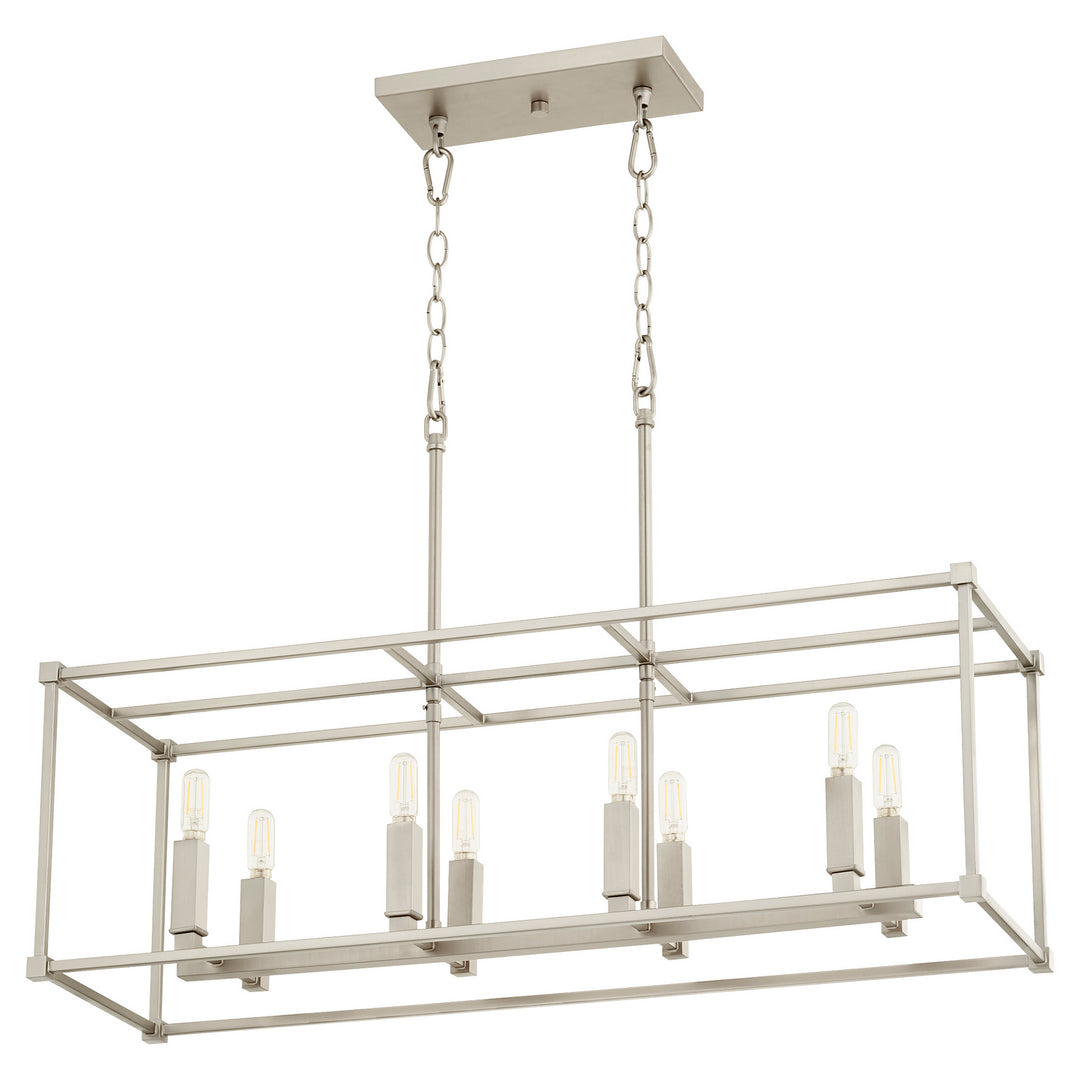 Quorum Olympus 656-8-65 Pendant Light - Satin Nickel