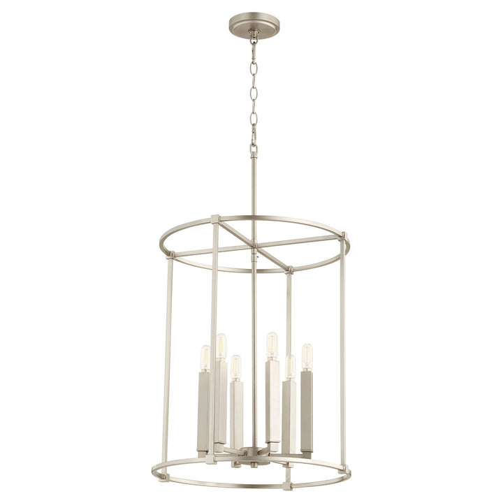 Quorum Olympus 686-6-65 Pendant Light - Satin Nickel