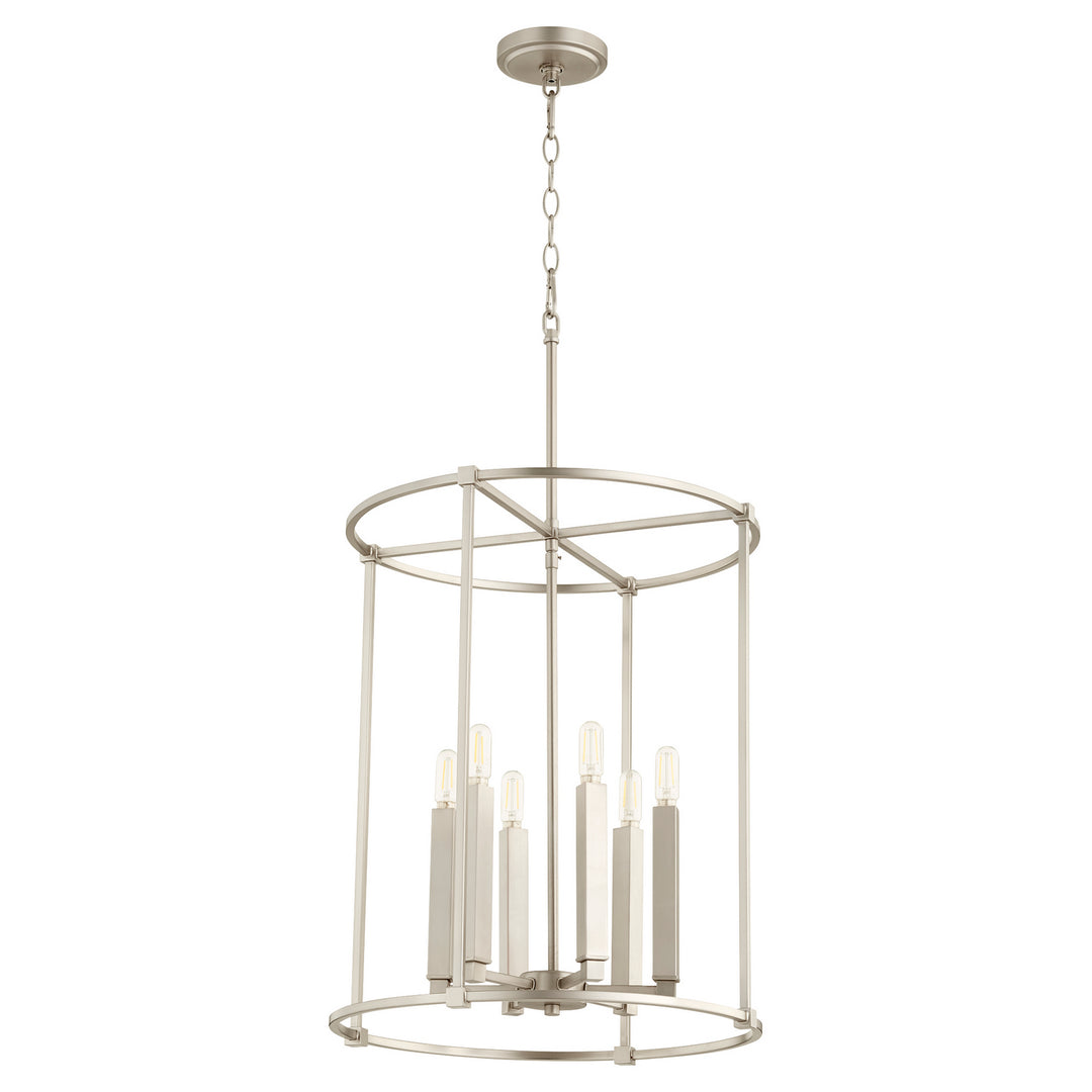 Quorum Olympus 686-6-65 Pendant Light - Satin Nickel