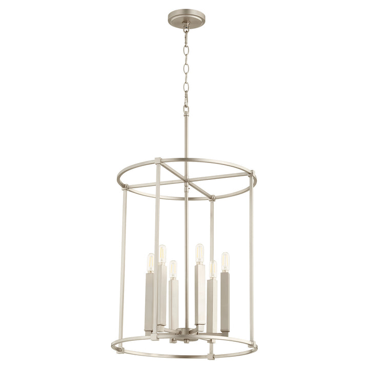 Quorum Olympus 686-6-65 Pendant Light - Satin Nickel