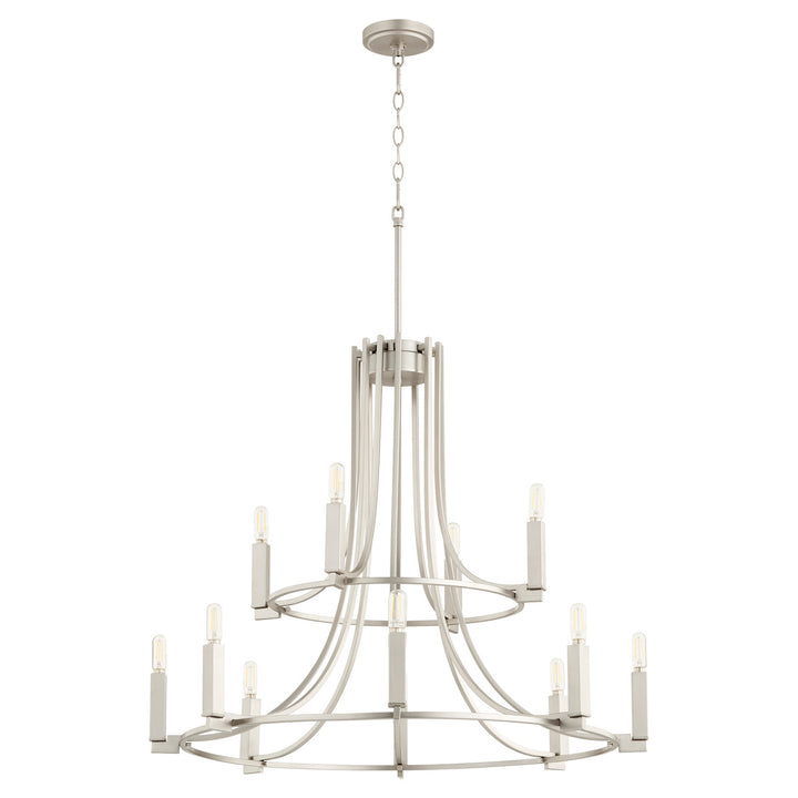 Quorum Olympus 696-12-65 Chandelier Light - Satin Nickel