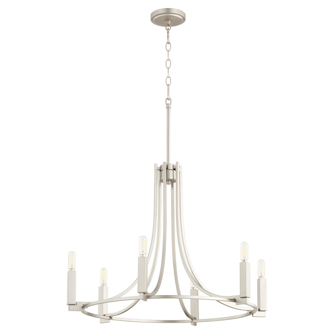 Quorum Olympus 696-6-65 Chandelier Light - Satin Nickel
