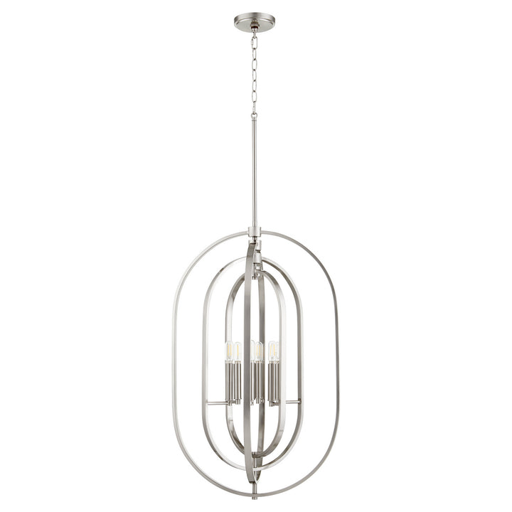 Quorum Oval Pendants 8610-6-65 Pendant Light - Satin Nickel