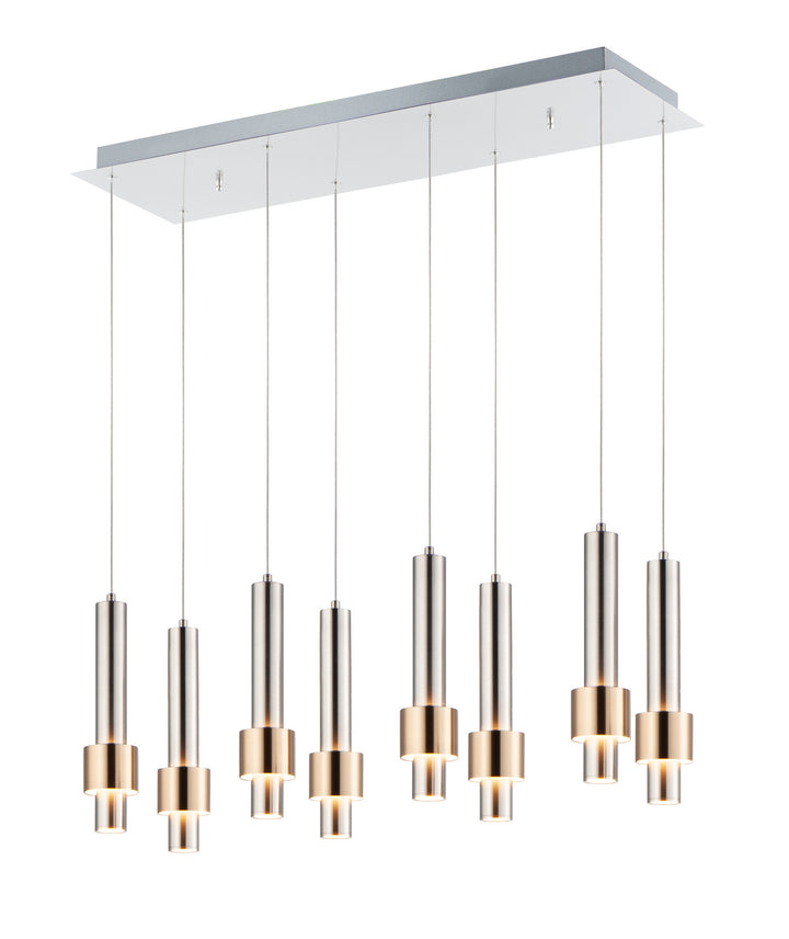 ET2 by Maxim Reveal E24758-SNSBR Pendant Light - Satin Nickel / Satin Brass