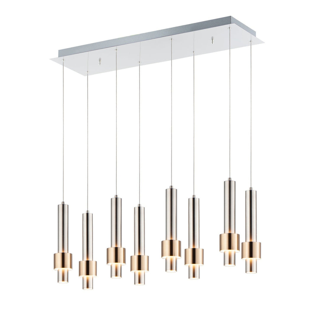 ET2 by Maxim Reveal E24758-SNSBR Pendant Light - Satin Nickel / Satin Brass