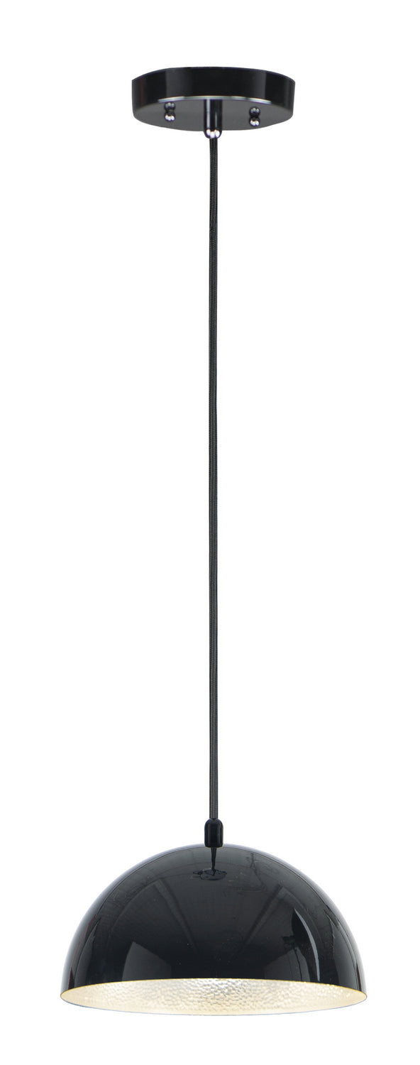 ET2 by Maxim Hemisphere E24900-GBAL Pendant Light - Gloss Black / Aluminum