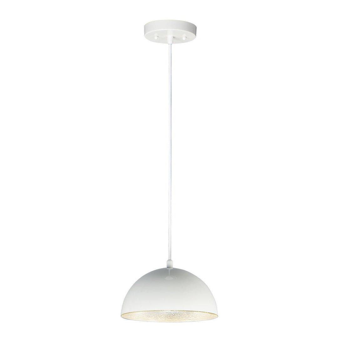 ET2 by Maxim Hemisphere E24900-GWAL Pendant Light - Gloss White / Aluminum
