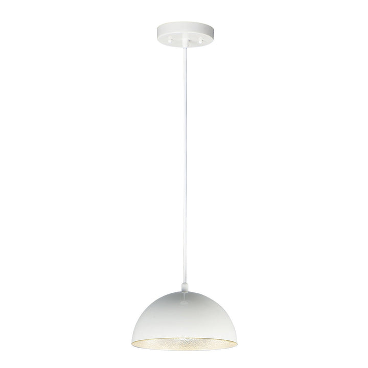 ET2 by Maxim Hemisphere E24900-GWAL Pendant Light - Gloss White / Aluminum