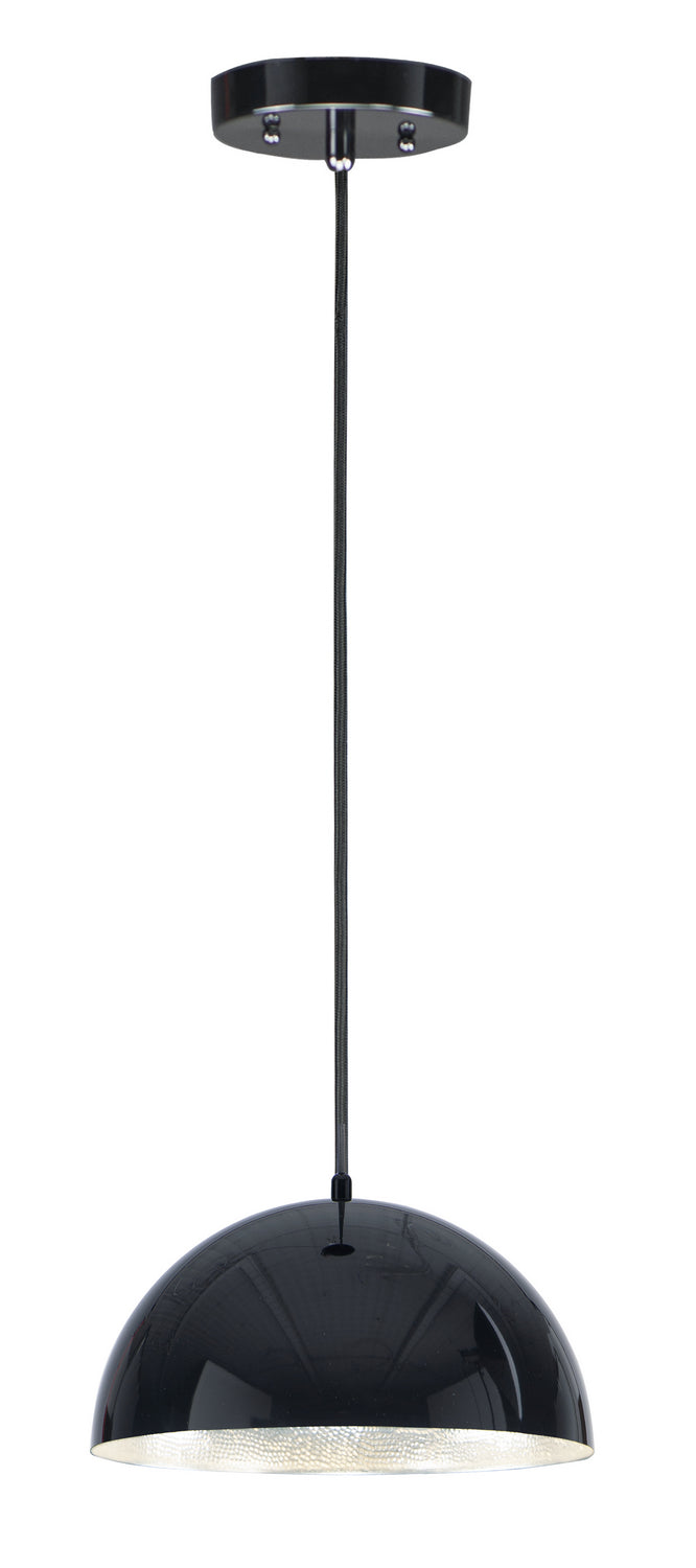 ET2 by Maxim Hemisphere E24902-GBAL Pendant Light - Gloss Black / Aluminum