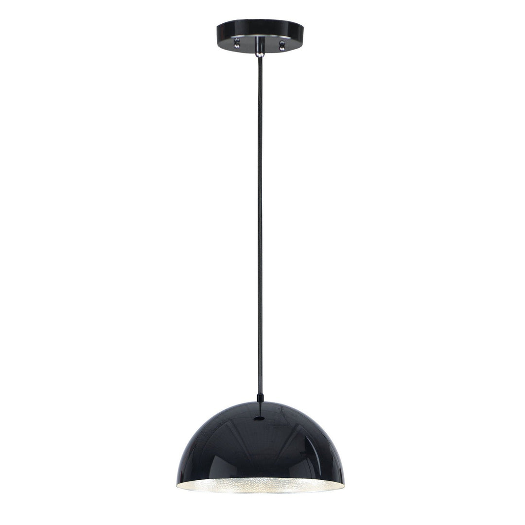 ET2 by Maxim Hemisphere E24902-GBAL Pendant Light - Gloss Black / Aluminum