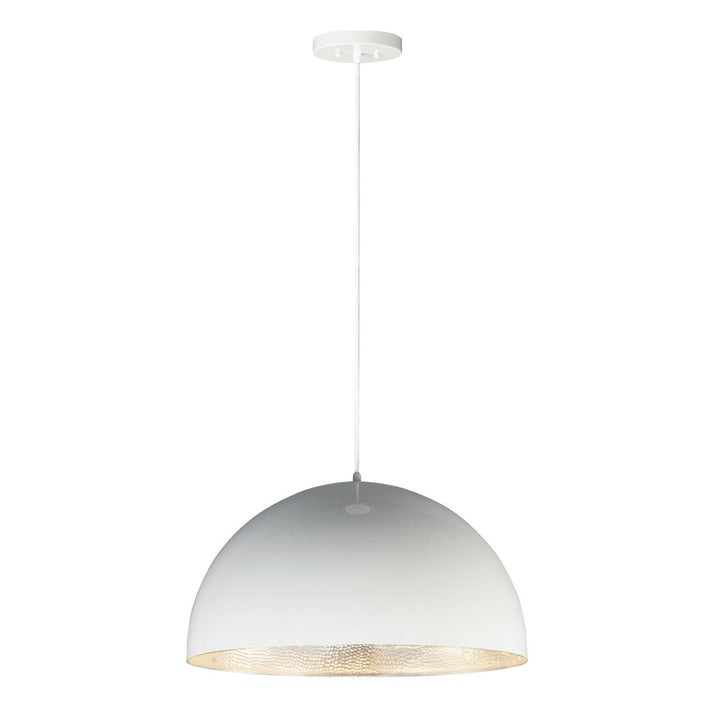 ET2 by Maxim Hemisphere E24904-GWAL Pendant Light - Gloss White / Aluminum