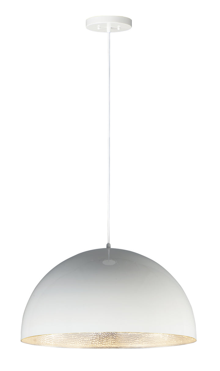 ET2 by Maxim Hemisphere E24904-GWAL Pendant Light - Gloss White / Aluminum