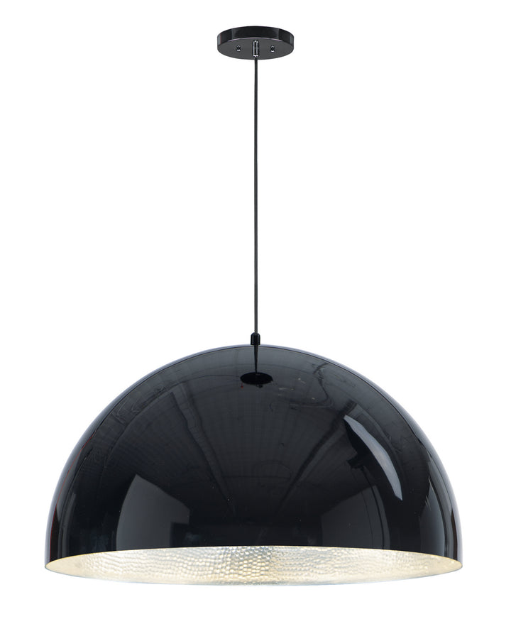 ET2 by Maxim Hemisphere E24906-GBAL Pendant Light - Gloss Black / Aluminum