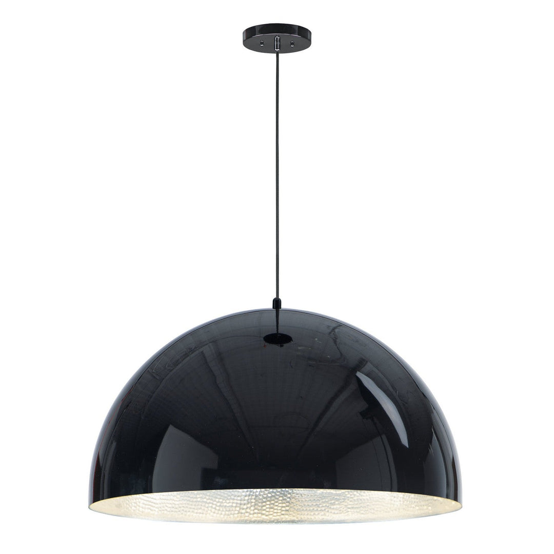 ET2 by Maxim Hemisphere E24906-GBAL Pendant Light - Gloss Black / Aluminum