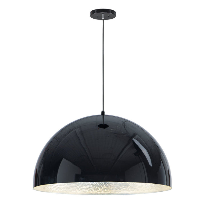 ET2 by Maxim Hemisphere E24906-GBAL Pendant Light - Gloss Black / Aluminum