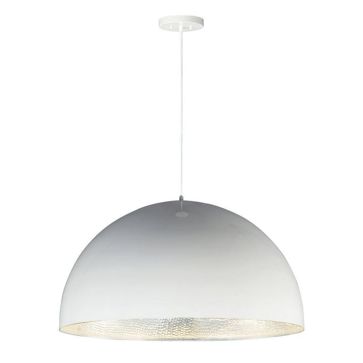 ET2 by Maxim Hemisphere E24906-GWAL Pendant Light - Gloss White / Aluminum