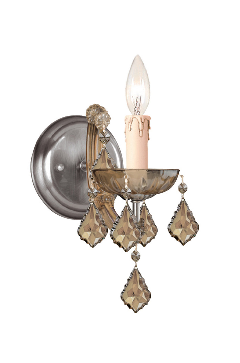 Crystorama Maria Theresa 4471-AB-GT-S Wall Light - Antique Brass