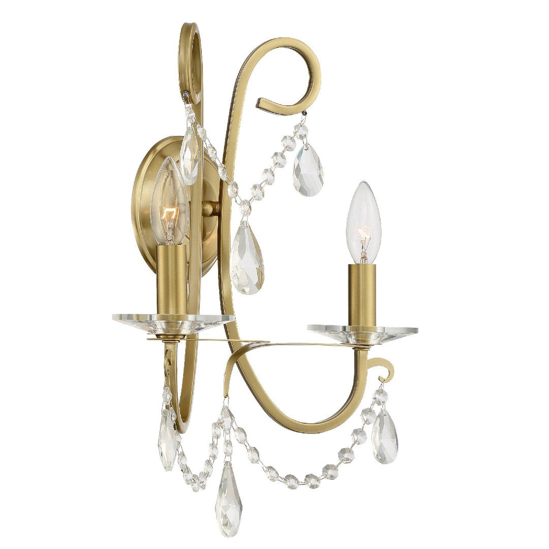 Crystorama Othello 6822-VG-CL-SAQ Wall Light - Vibrant Gold