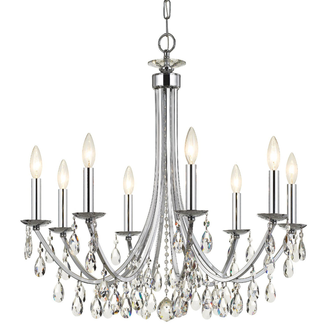 Crystorama Bridgehampton 8828-CH-CL-MWP Chandelier Light - Polished Chrome