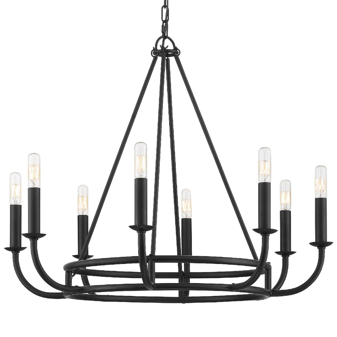 Crystorama Bailey BAI-A2108-MK Chandelier Light - Matte Black