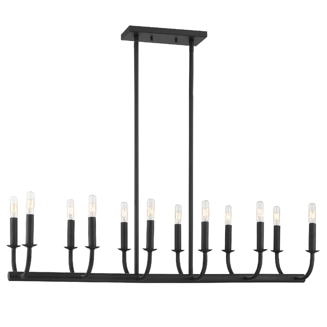 Crystorama Lighting BAI-A2112-MK Bailey  Matte Black