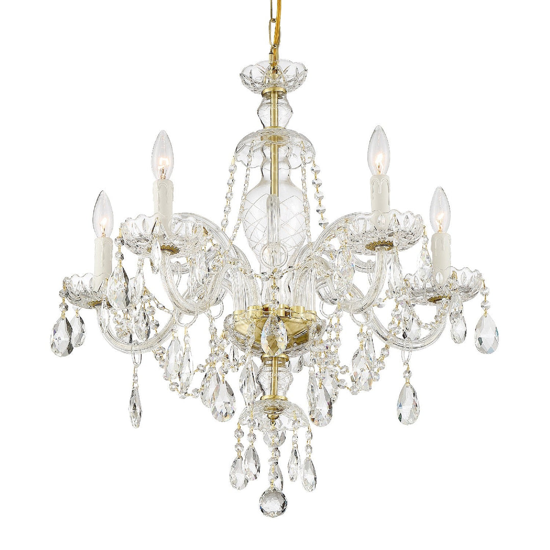 Crystorama Candace CAN-A1306-PB-CL-S Chandelier Light - Polished Brass