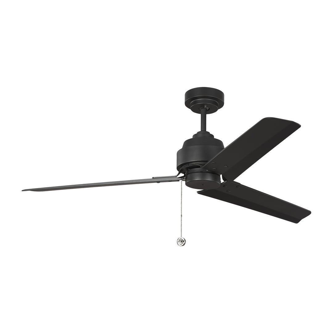 Visual Comfort Fan Arcade 54 3AR54MBK Ceiling Fan - Midnight Black, Midnight Black/Midnight Black/