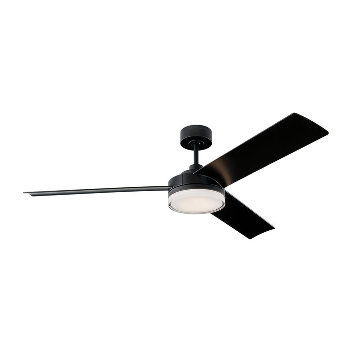 Visual Comfort Fan Cirque 56 3CQR56MBKD Ceiling Fan - Midnight Black, Midnight Black/Midnight Black/