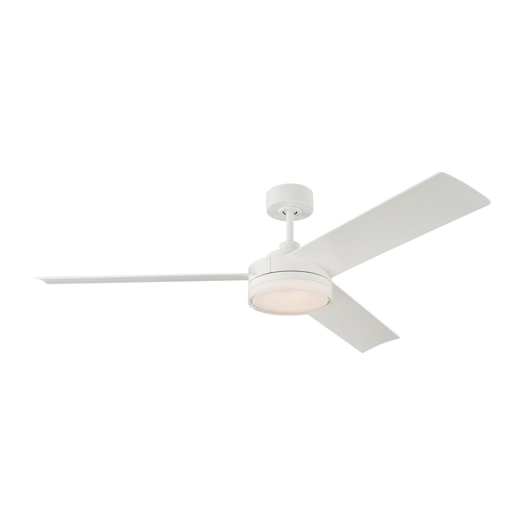 Visual Comfort Fan Cirque 56 3CQR56RZWD Ceiling Fan - Matte White, Matte White/Matte White/