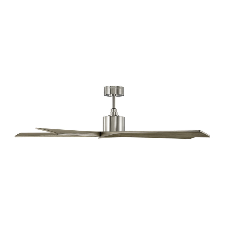 Visual Comfort Fan Aspen 56 5ASPR56BS Ceiling Fan - Brushed Steel, Light Grey Weathered Oak/Light Grey Weathered Oak/