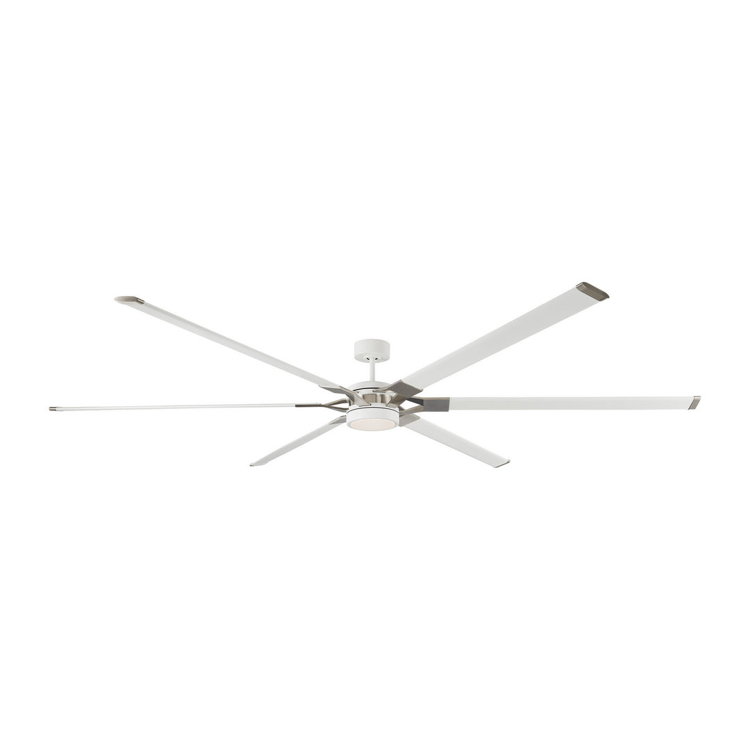 Visual Comfort Fan Loft 96 6LFR96RZWD Ceiling Fan - Matte White, Matte White/Matte White/