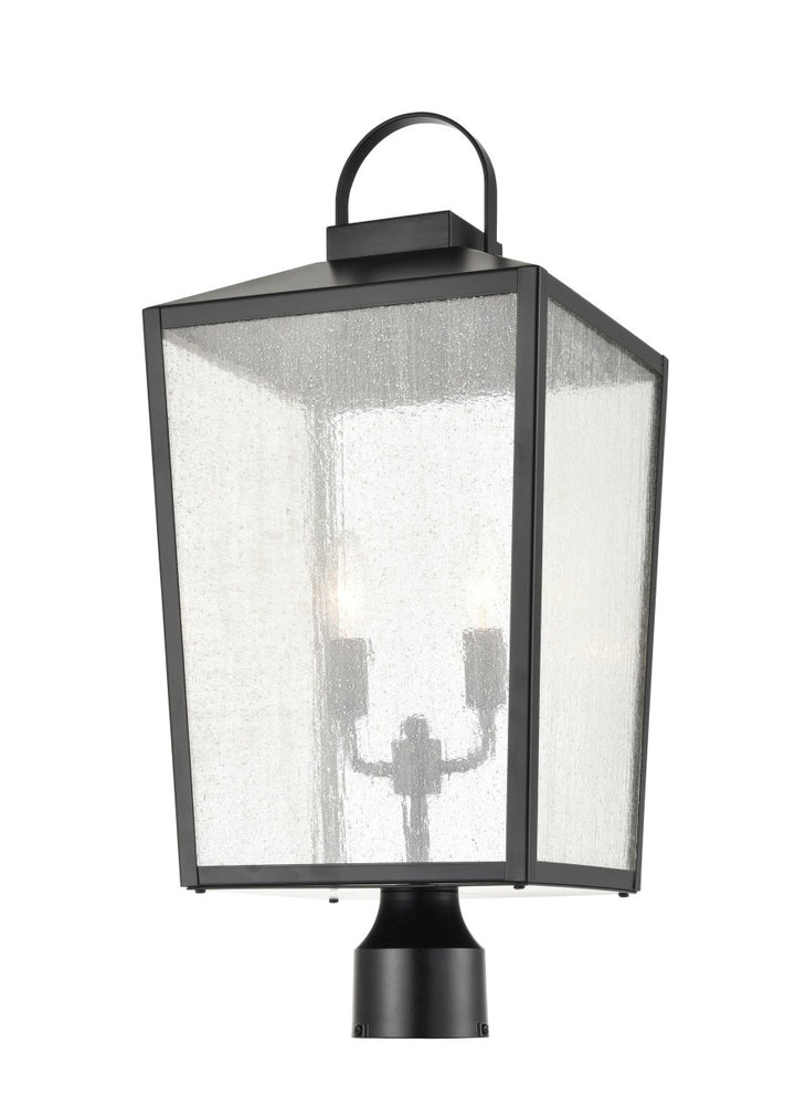 Millennium Lighting 2654-PBK Devens Two Light Outdoor Post Lantern Outdoor Black