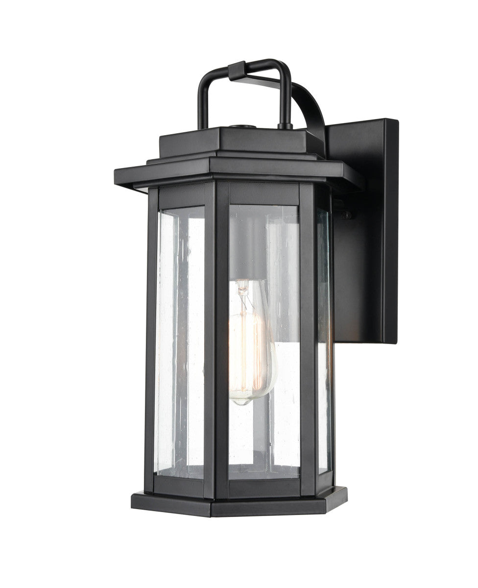 Millennium Lighting 2683-PBK Ellis One Light Outdoor Wall Bracket Outdoor Black