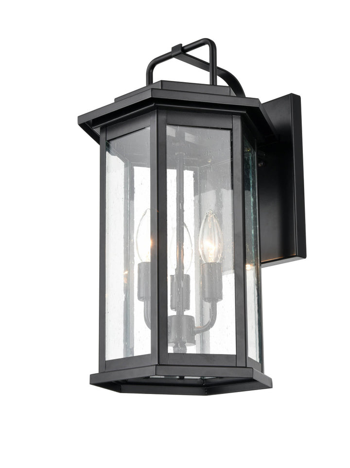 Millennium Lighting 2685-PBK Ellis Three Light Outdoor Wall Bracket Outdoor Black