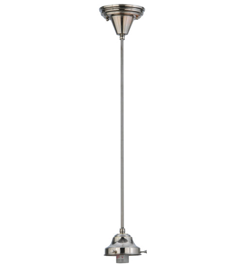Meyda Tiffany Lighting 101910 Lamp Bases And Fixture Hardware One Light Pendant Hardware Utility Light Polished Nickel