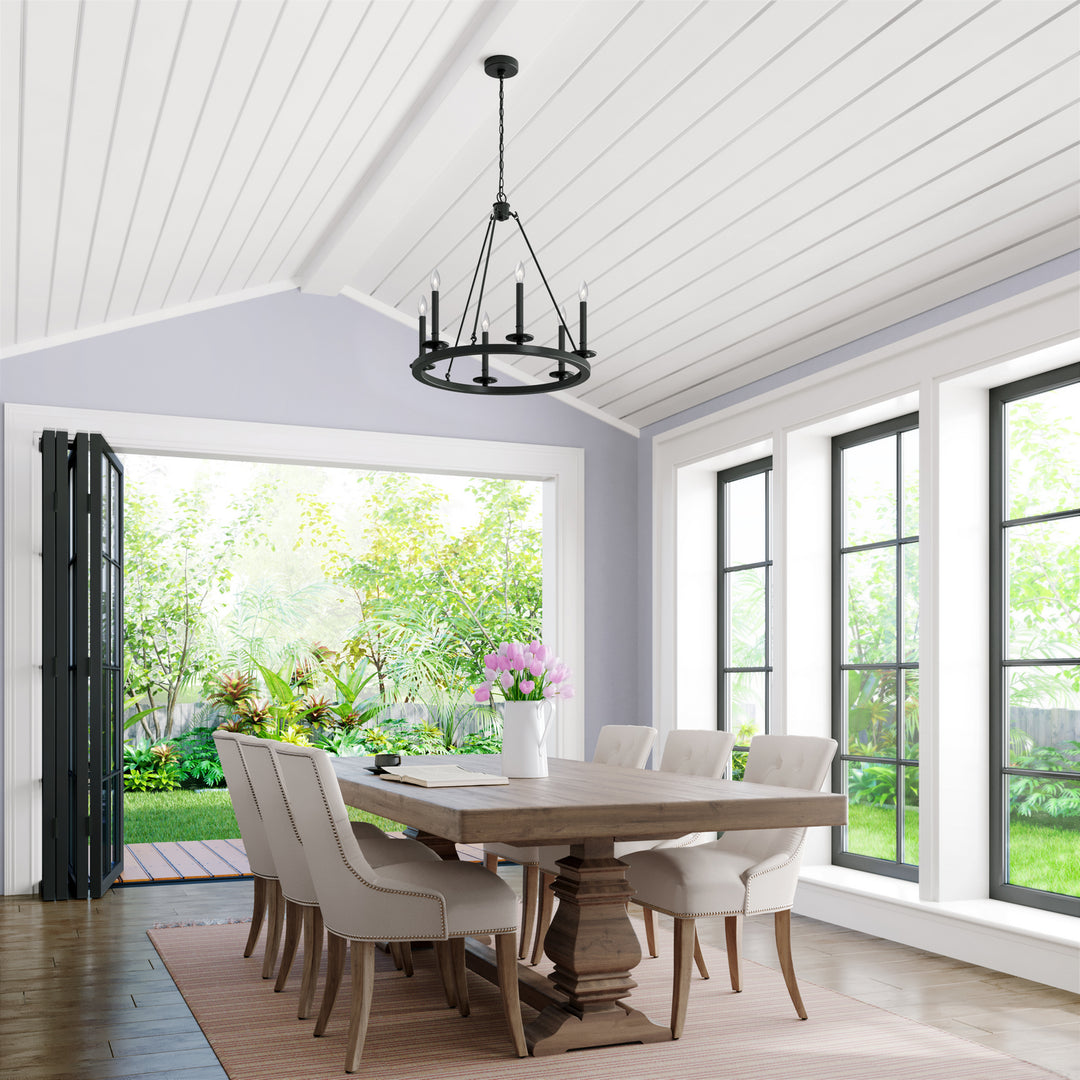 Millennium Florence 6706-MB Chandelier Light - Matte Black