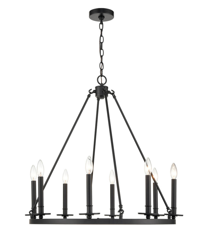 Millennium Florence 6708-MB Chandelier Light - Matte Black