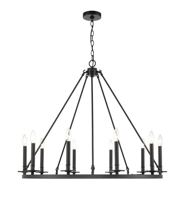Millennium Florence 6710-MB Chandelier Light - Matte Black