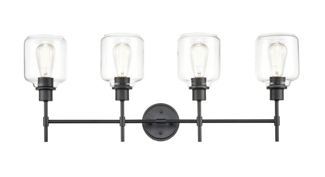 Millennium Asheville 6944-MB Bath Vanity Light 35 in. wide - Matte Black