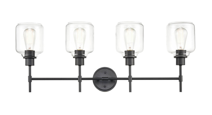 Millennium Asheville 6944-MB Bath Vanity Light 35 in. wide - Matte Black