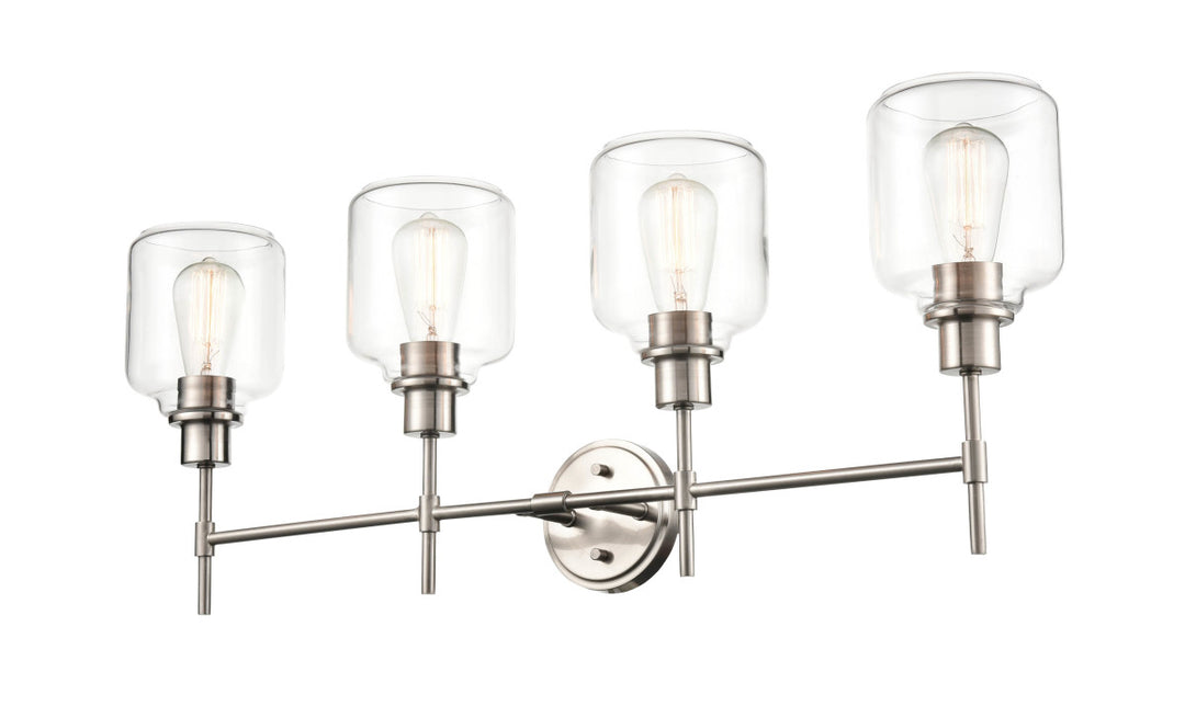 Millennium Asheville 6944-SN Bath Vanity Light 35 in. wide - Satin Nickel