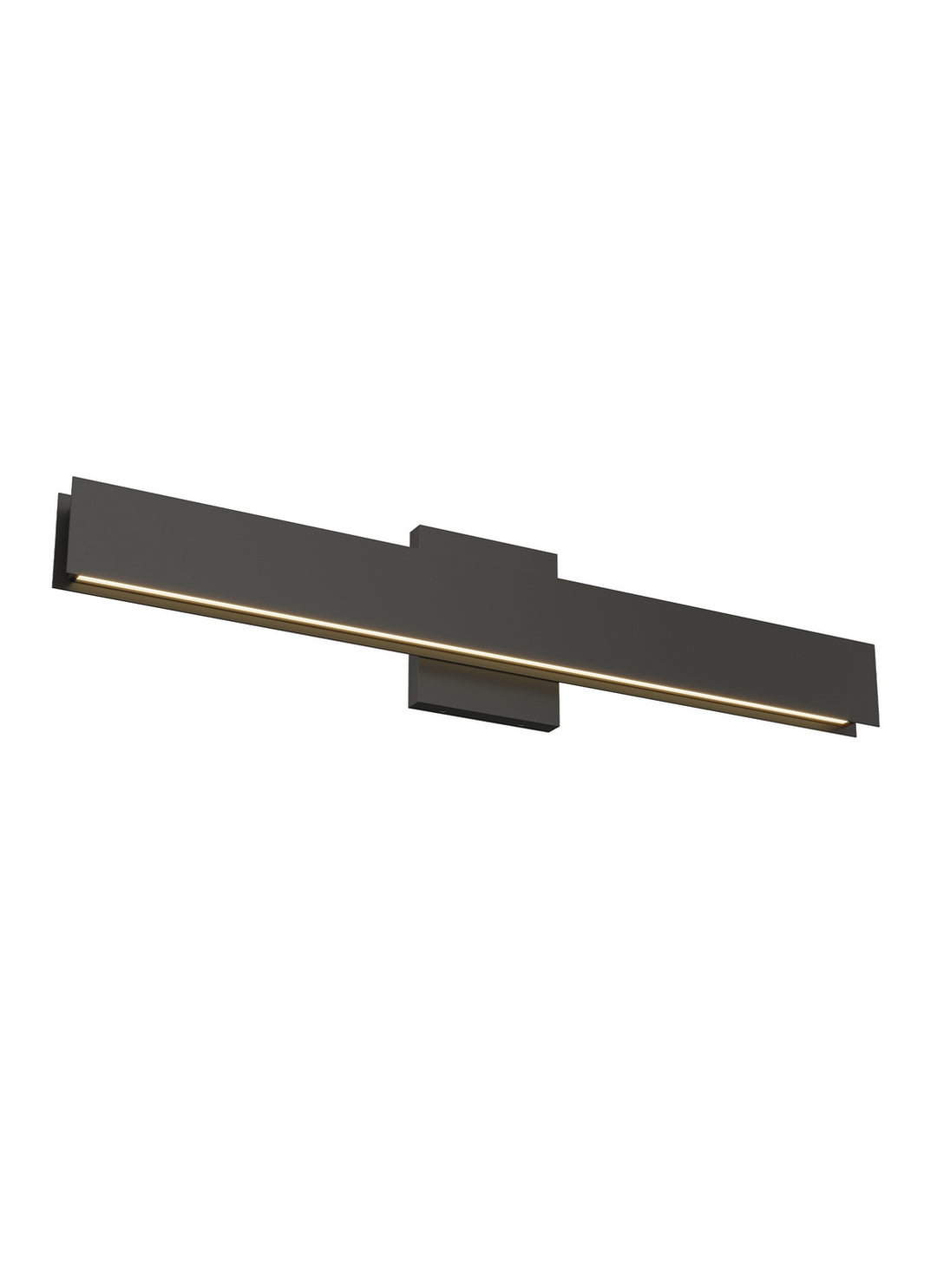 Visual Comfort Modern Bau 700BCBAU24B-LED930 Bath Vanity Light 2 in. wide - Nightshade Black