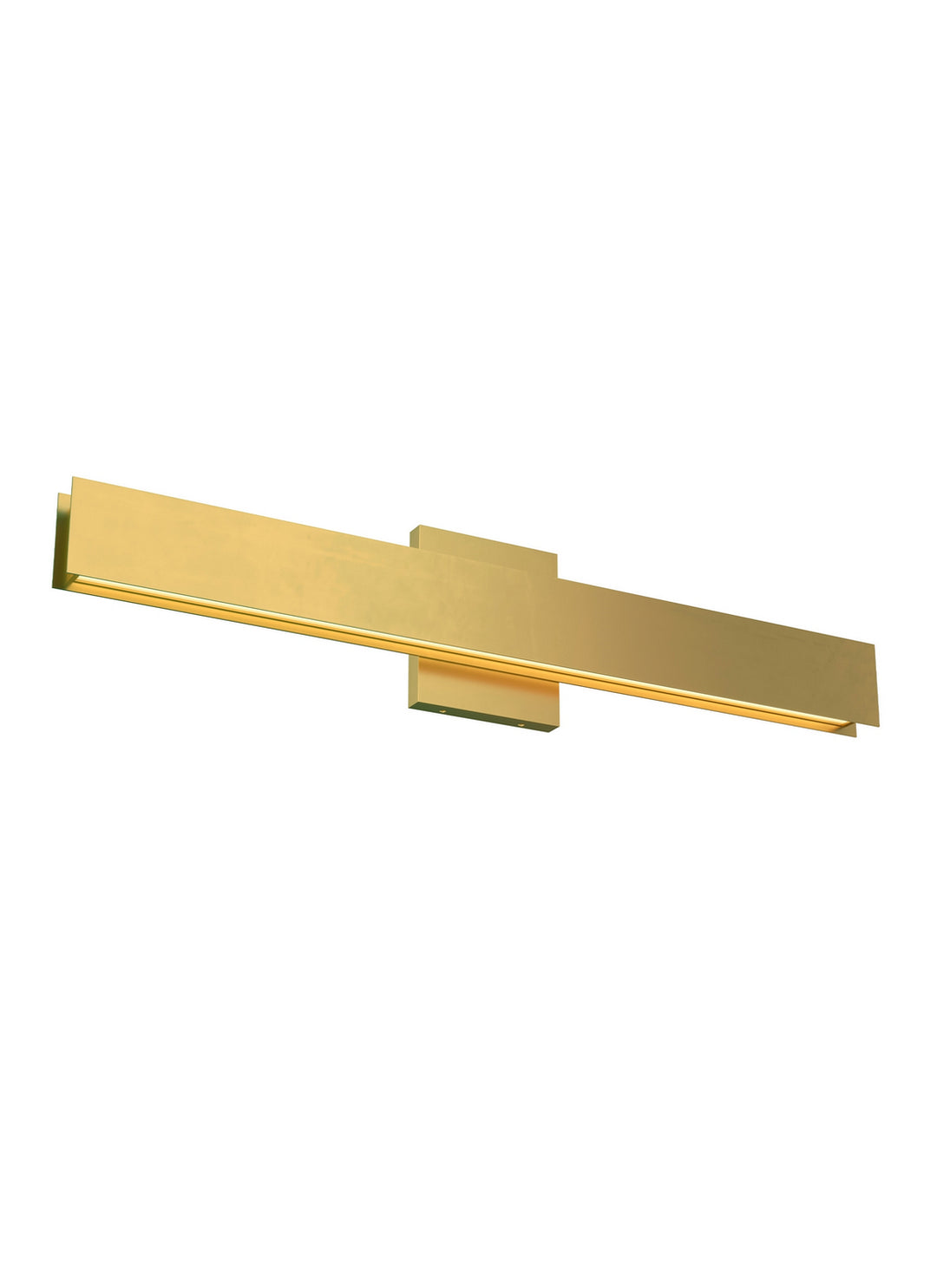 Visual Comfort Modern Bau 700BCBAU24NB-LED930-277 Bath Vanity Light 2 in. wide - Natural Brass