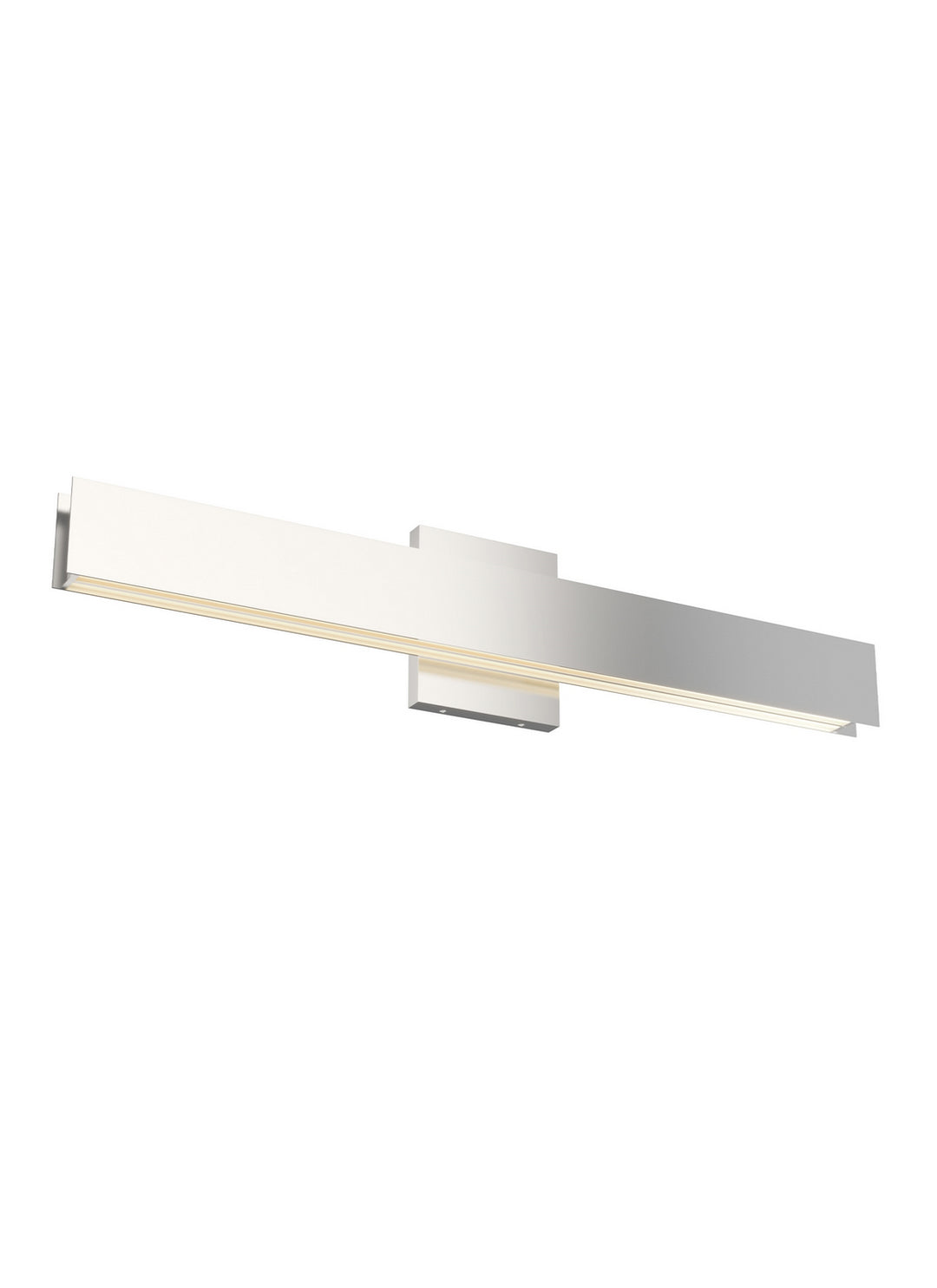 Visual Comfort Modern Bau 700BCBAU24N-LED930-277 Bath Vanity Light 2 in. wide - Polished Nickel