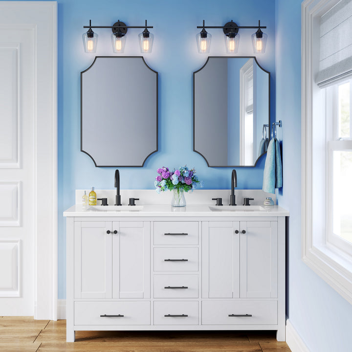 Millennium Ashford 9703-MB Bath Vanity Light 22 in. wide - Matte Black