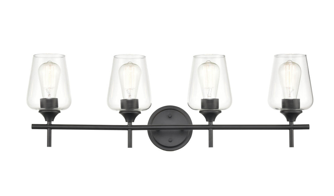 Millennium Ashford 9704-MB Bath Vanity Light 31 in. wide - Matte Black